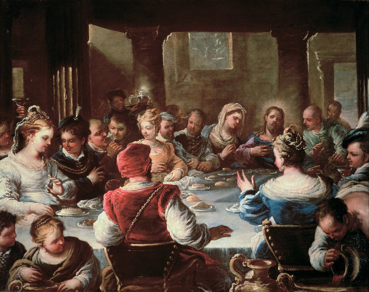 Svatba v Káně od Luca Giordano