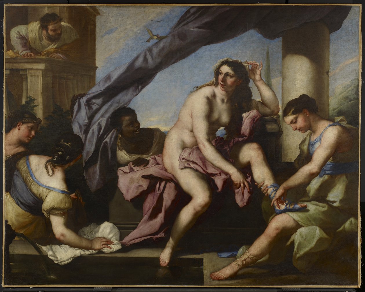 Toaleta v Batšebě, kolem roku 1663 od Luca Giordano