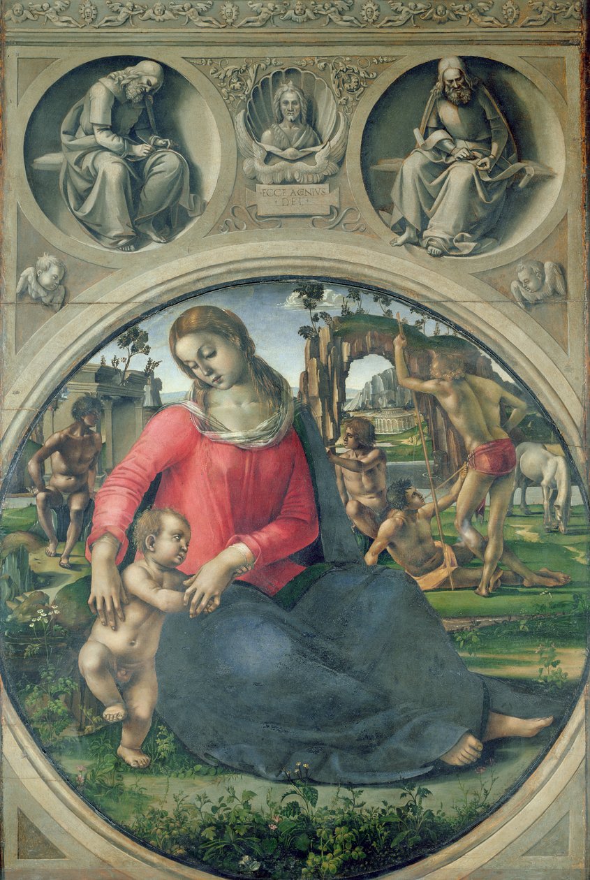 Madona s dítětem, 1490-95 od Luca Signorelli