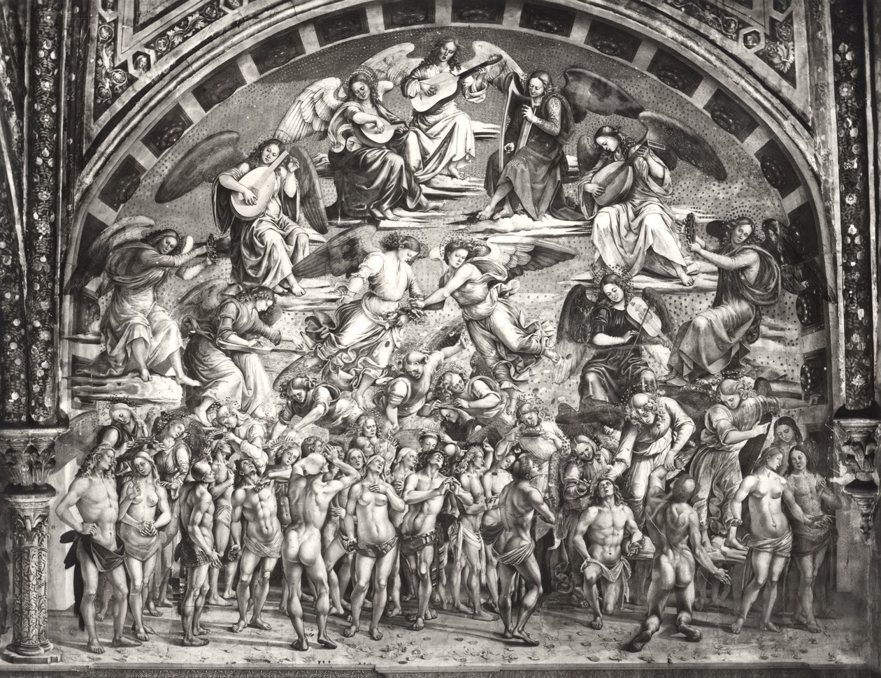 Volání vyvolených do nebe (viz také 190258) od Luca Signorelli