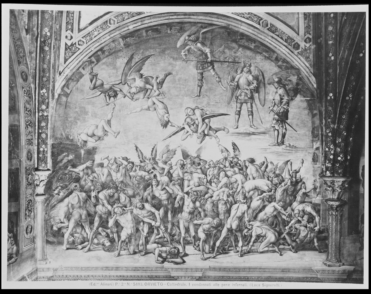 Zatracení, od posledního soudu (viz 136323) od Luca Signorelli