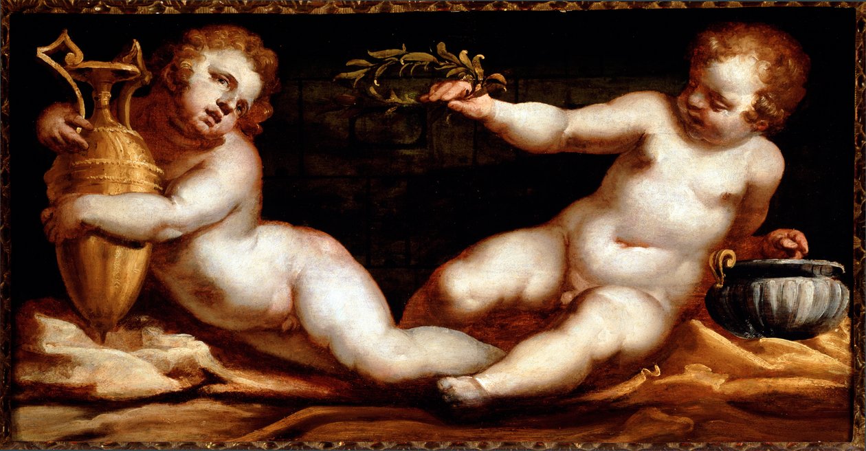 Putti (malba) od Luca Cambiaso