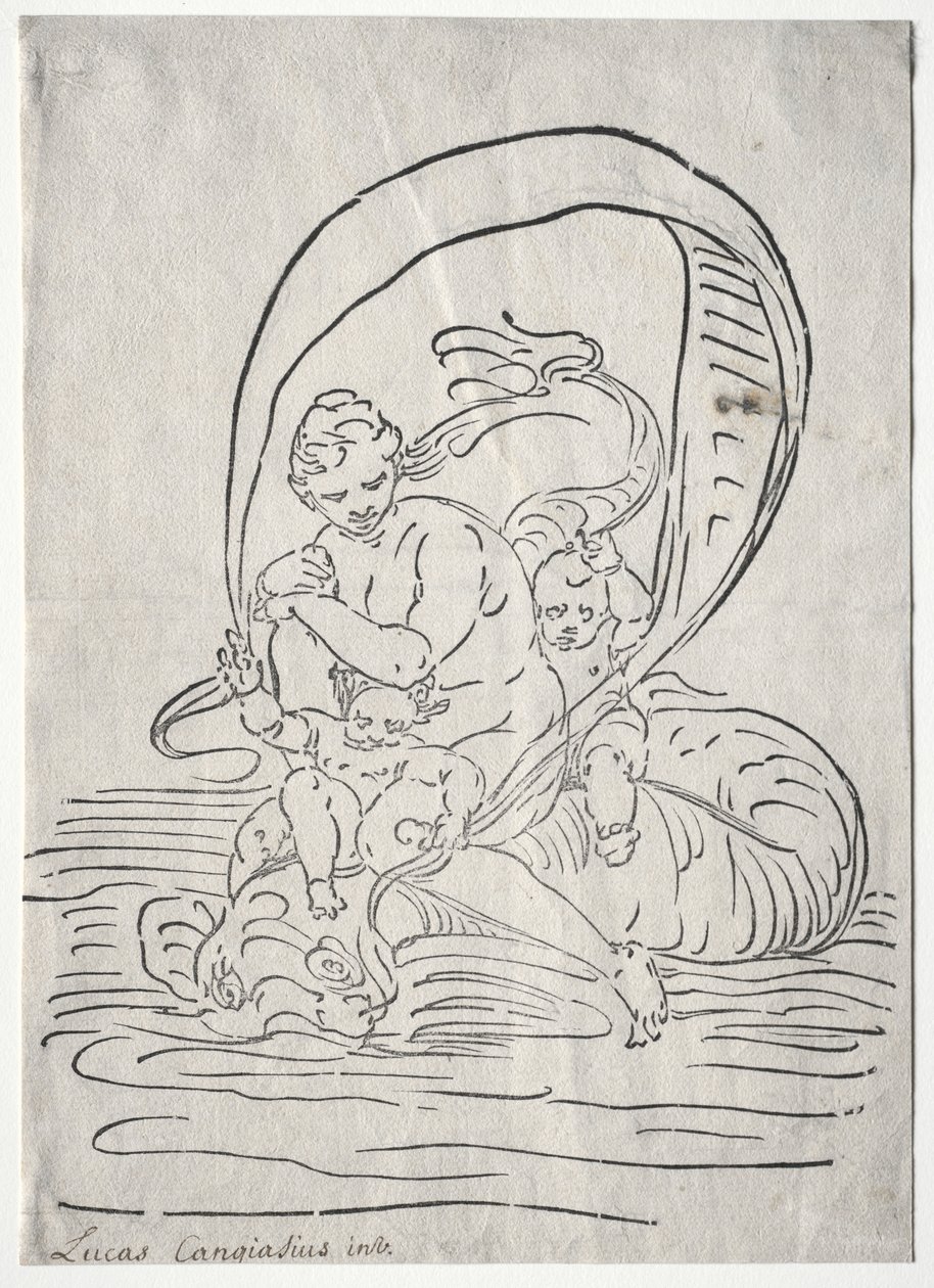 Triumf Amphitrite. od Luca Cambiaso