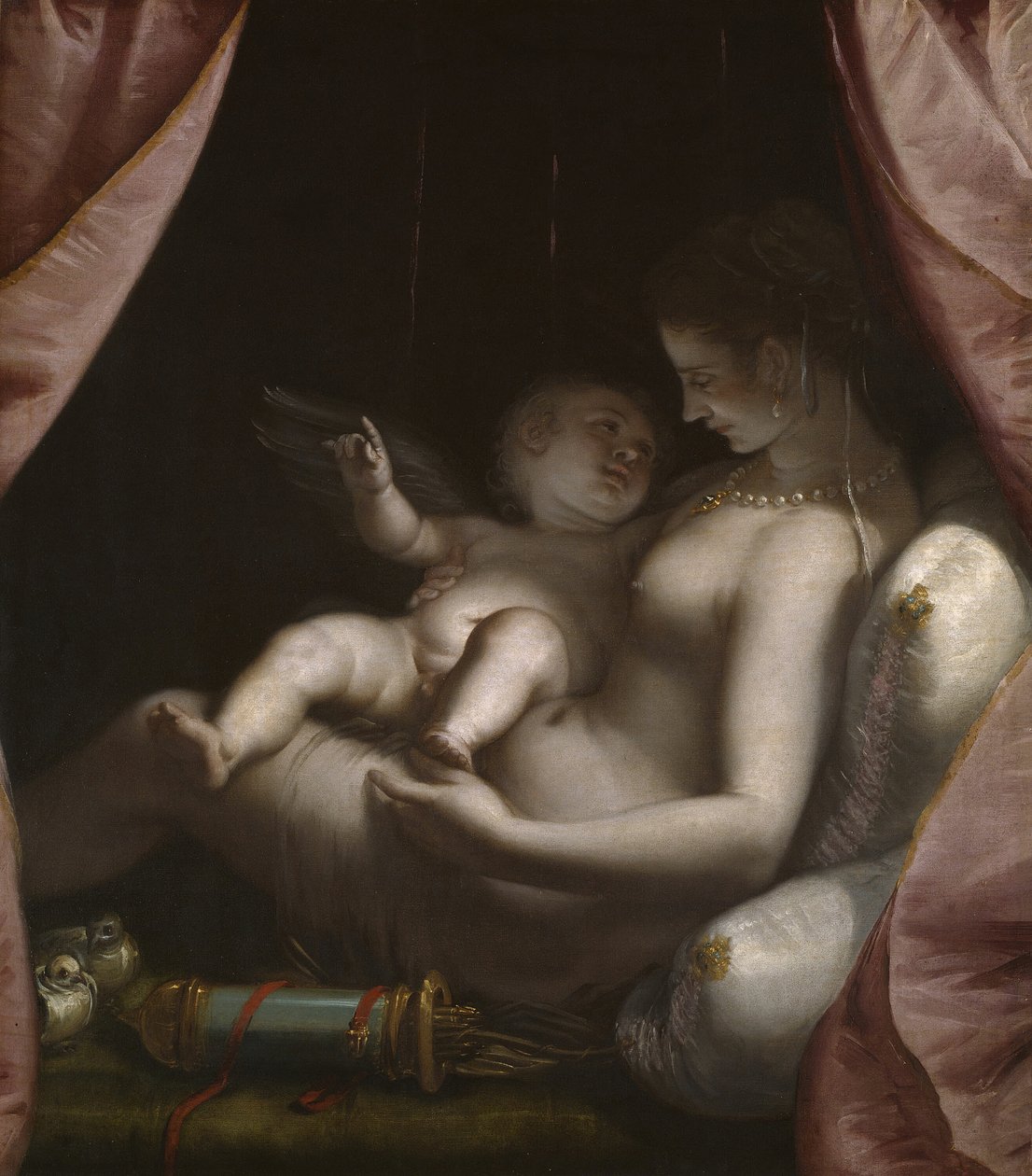 Venuše a Amor, c. 1570. od Luca Cambiaso