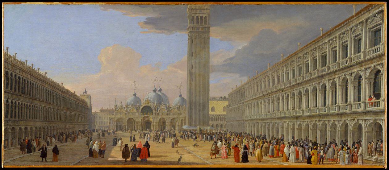 Piazza San Marco, Benátky od Luca Carlevarijs