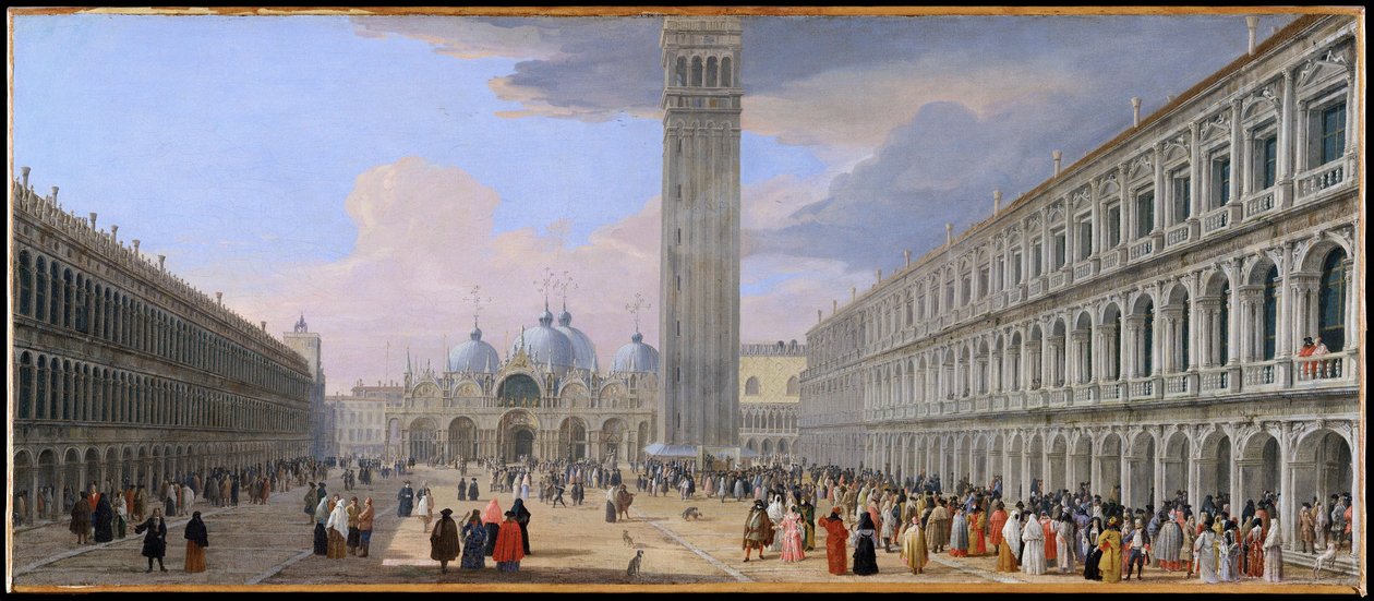 Piazza San Marco, Benátky od Luca Carlevarijs