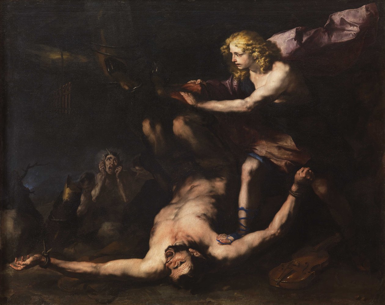 Apollo a Marsyas, c. 1660. od Luca Giordano