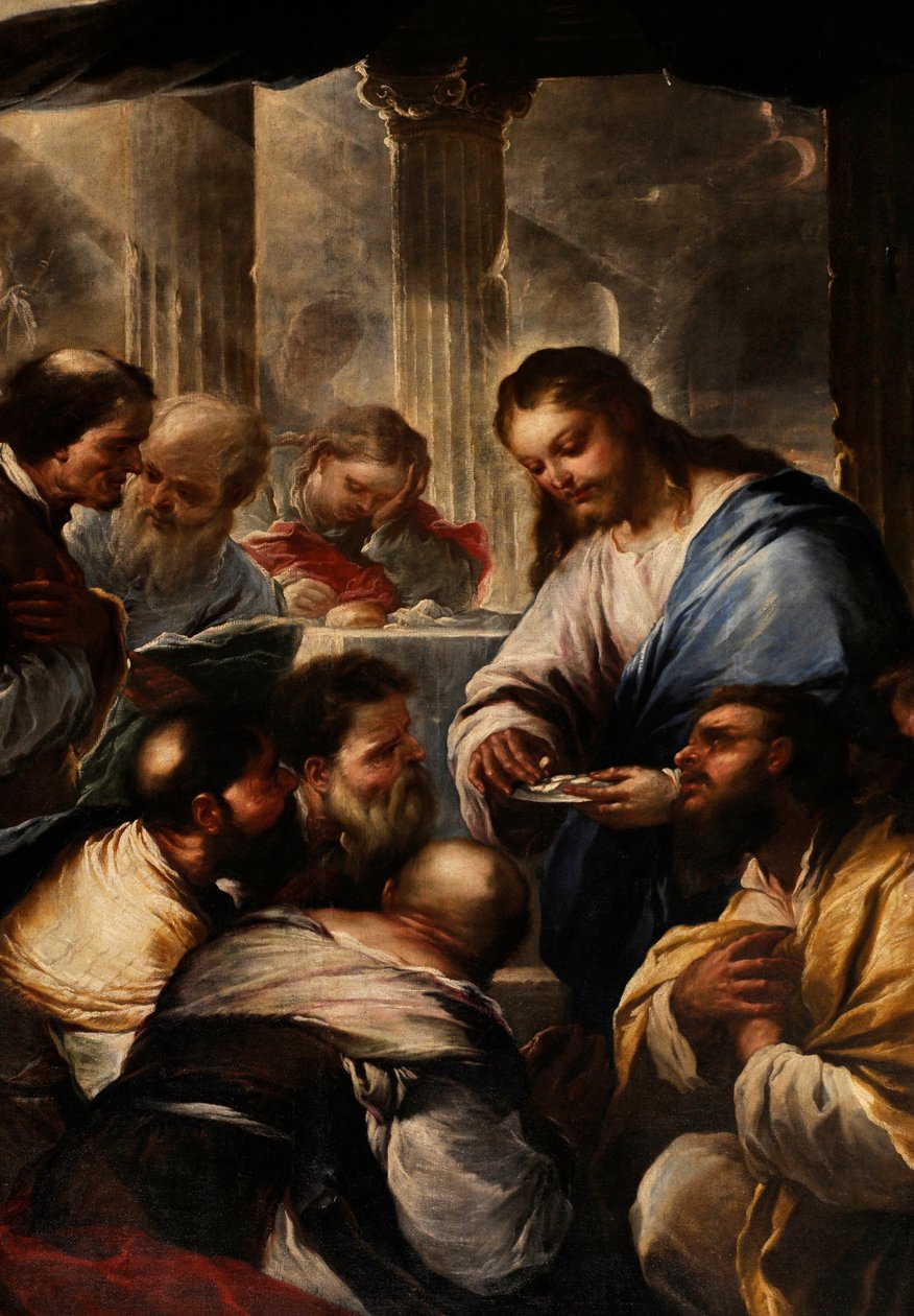 přijímání apoštolů od Luca Giordano