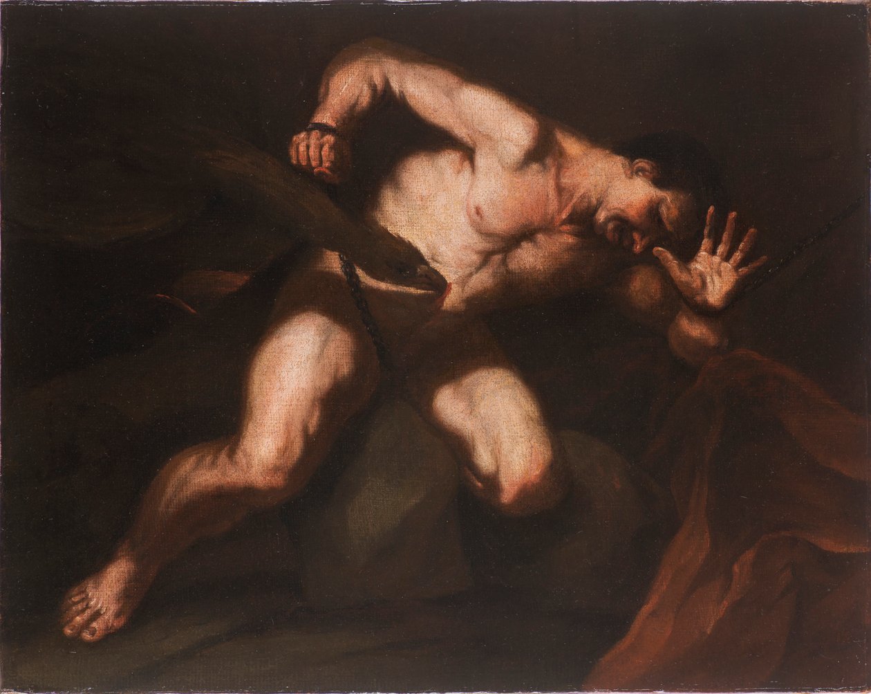 Prometheus, 17. století. od Luca Giordano