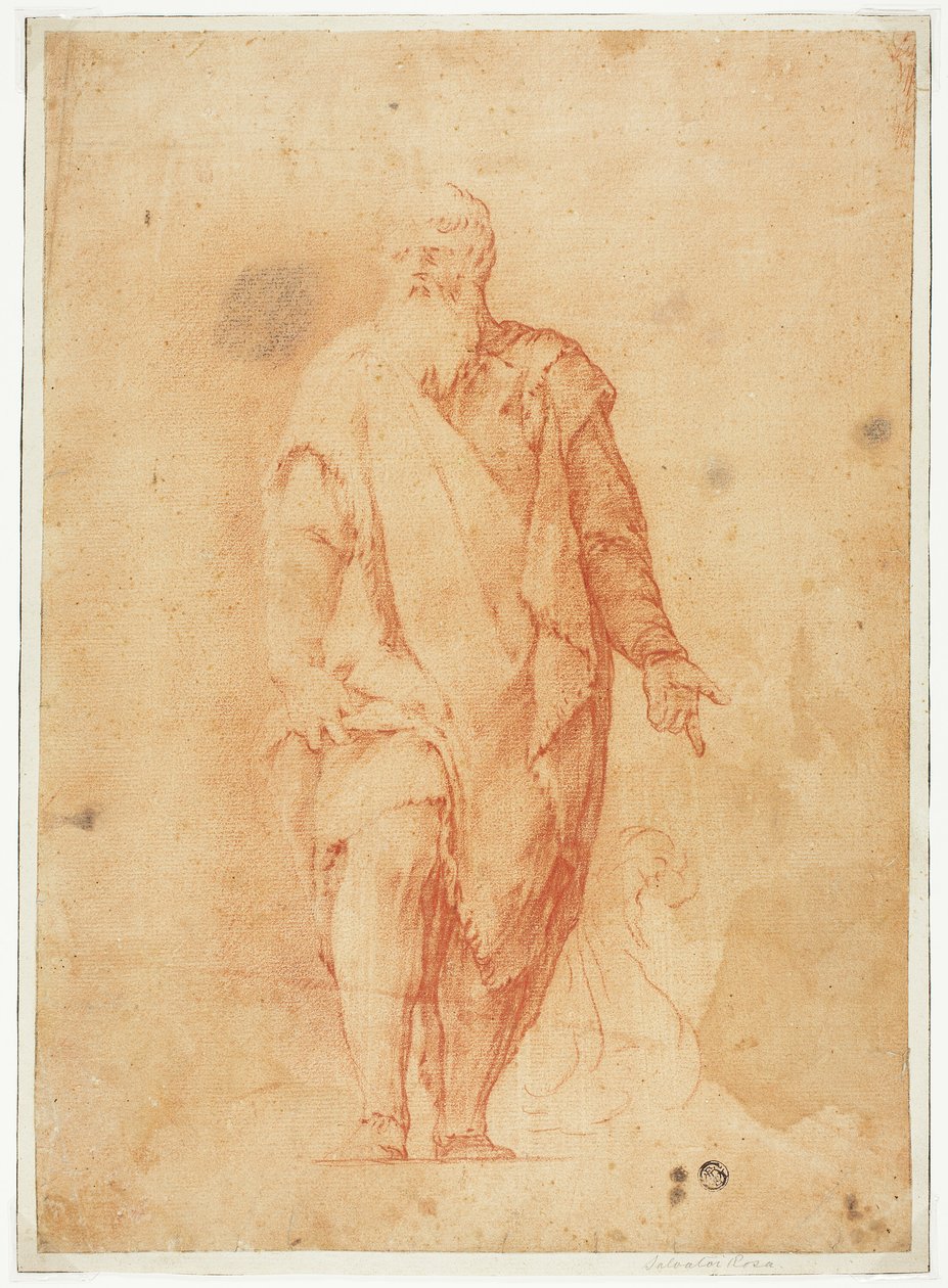 Stojící vousatý muž od Luca Giordano