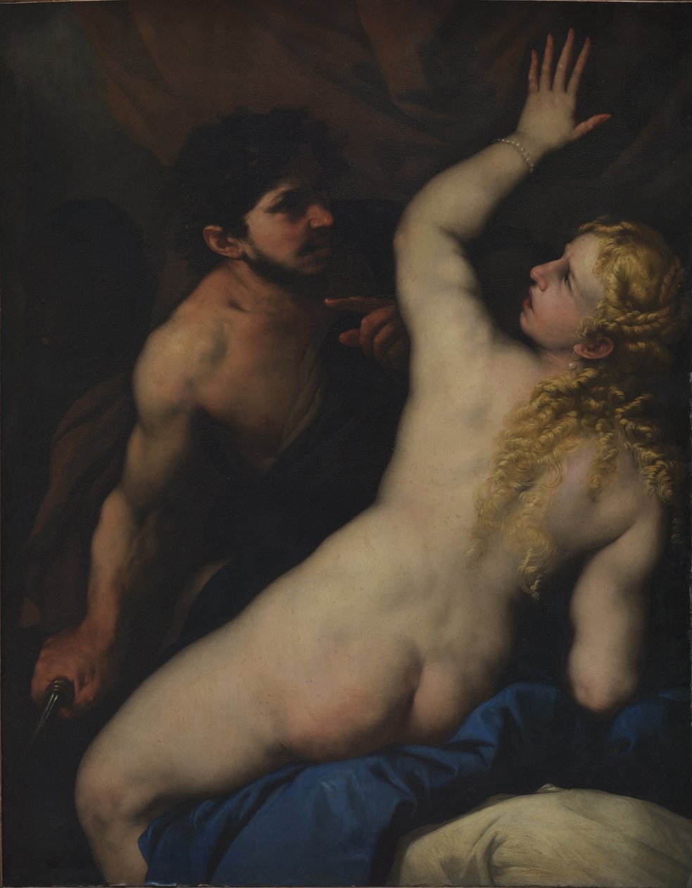 Tarquin a Lukrécie od Luca Giordano