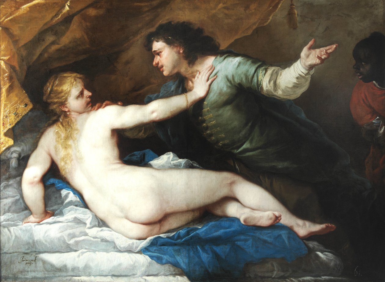Tarquinius a Lucretia, 1663. od Luca Giordano