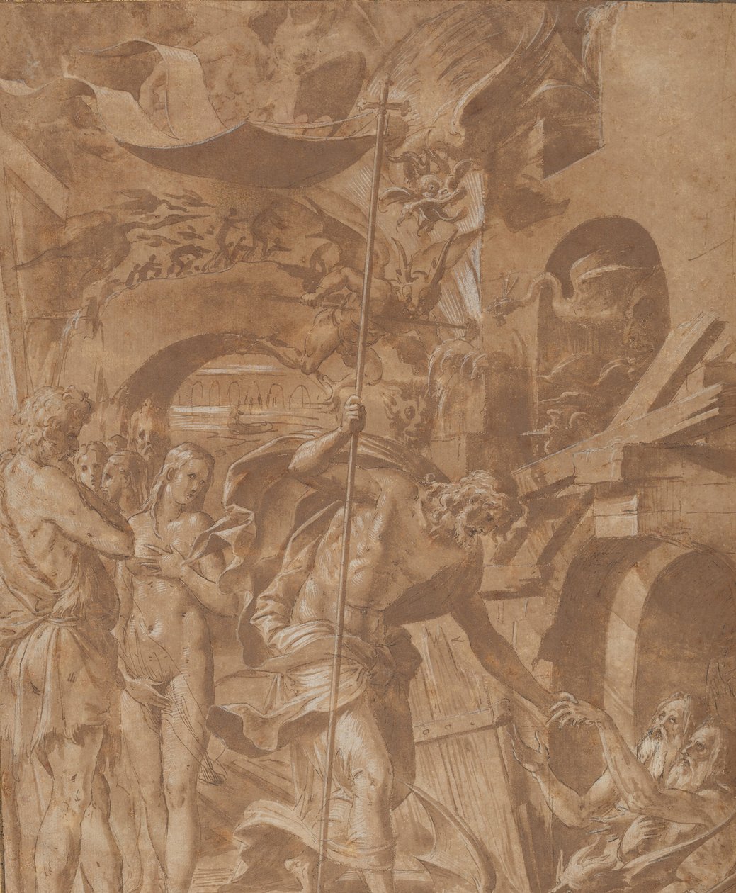 Kristus v limbu, ca. 1547-48. od Luca Penni