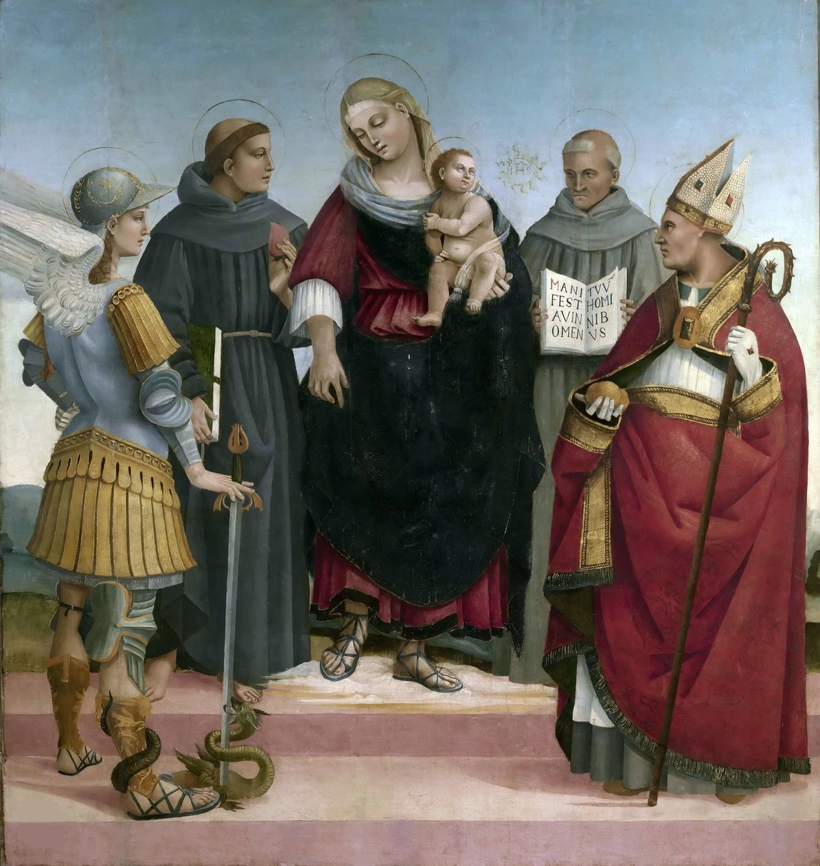 Posvátná konverzace, asi 1510-1515. od Luca Signorelli
