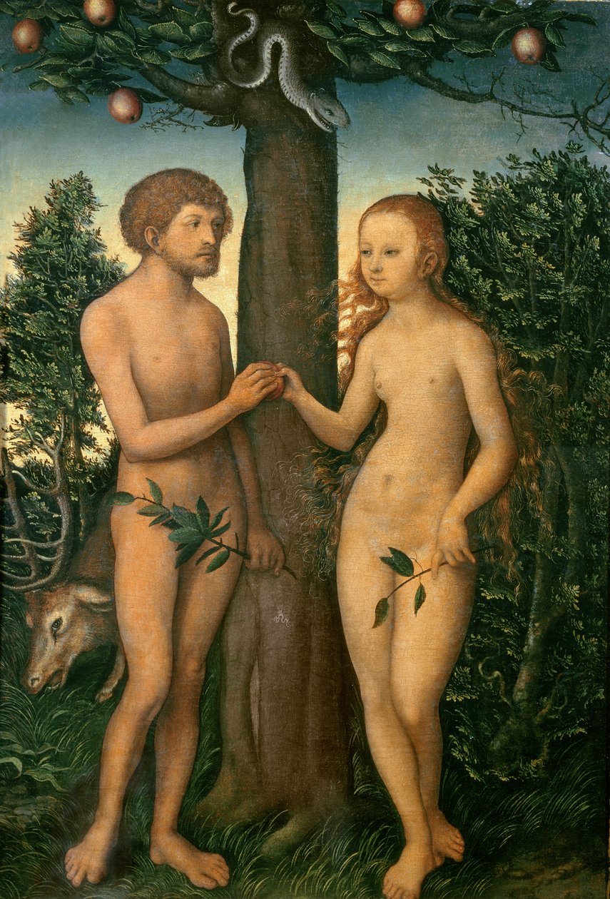 Adam a Eva od Lucas Cranach the Elder