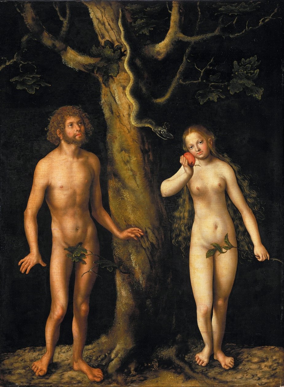 Adam a Eva od Lucas Cranach the Elder