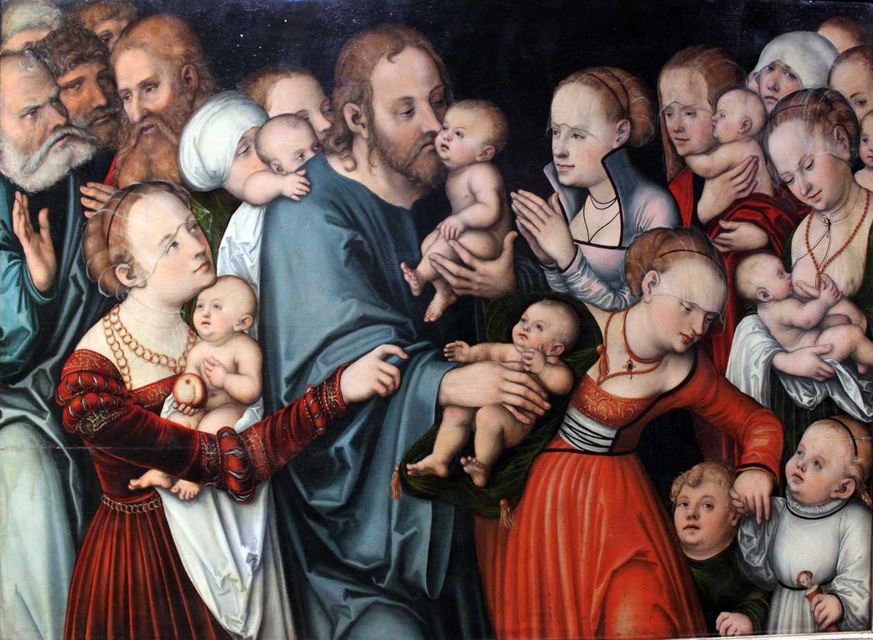Kristus žehná dětem od Lucas Cranach the Elder