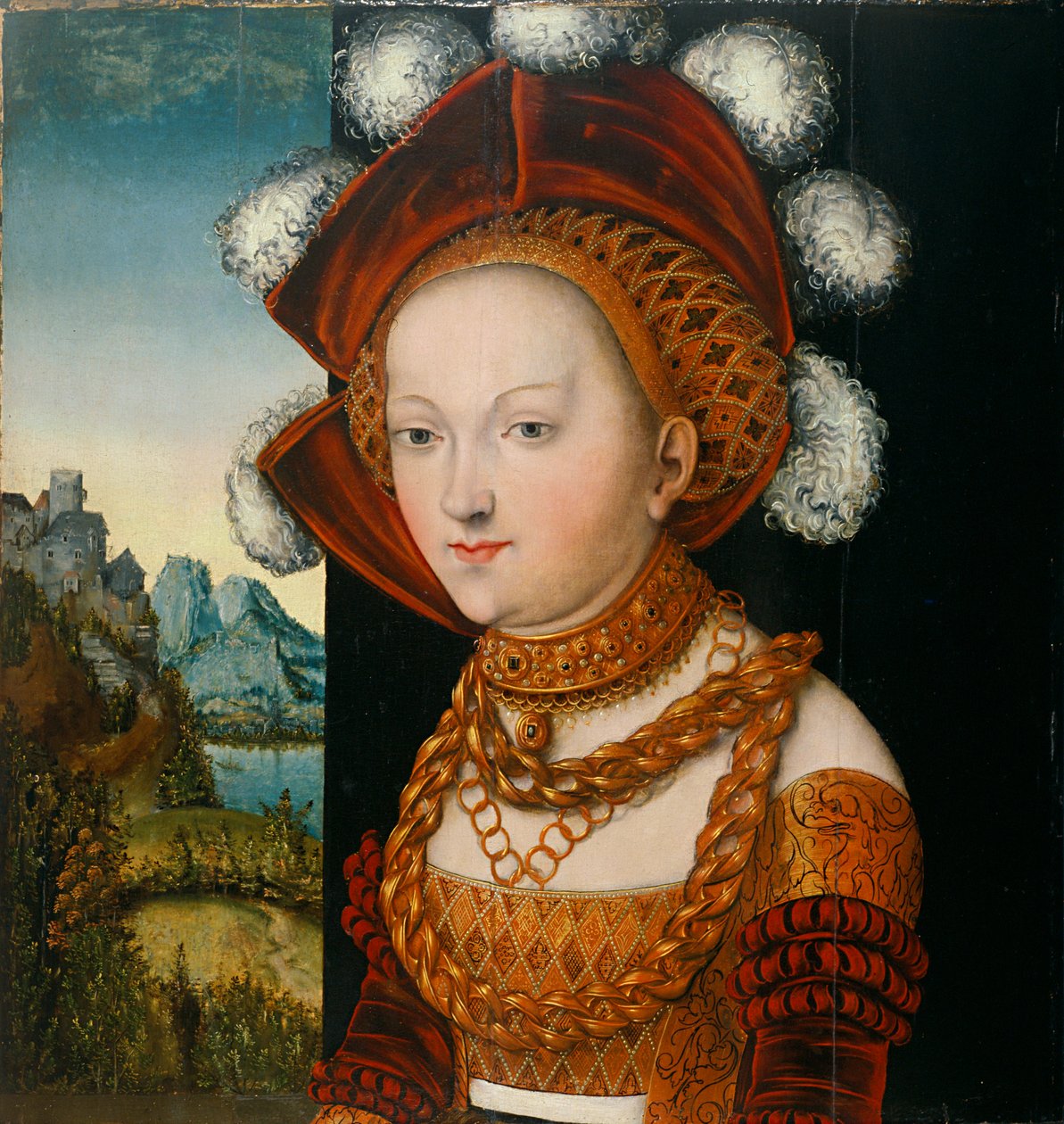 Portrét dámy od Lucas Cranach the Elder