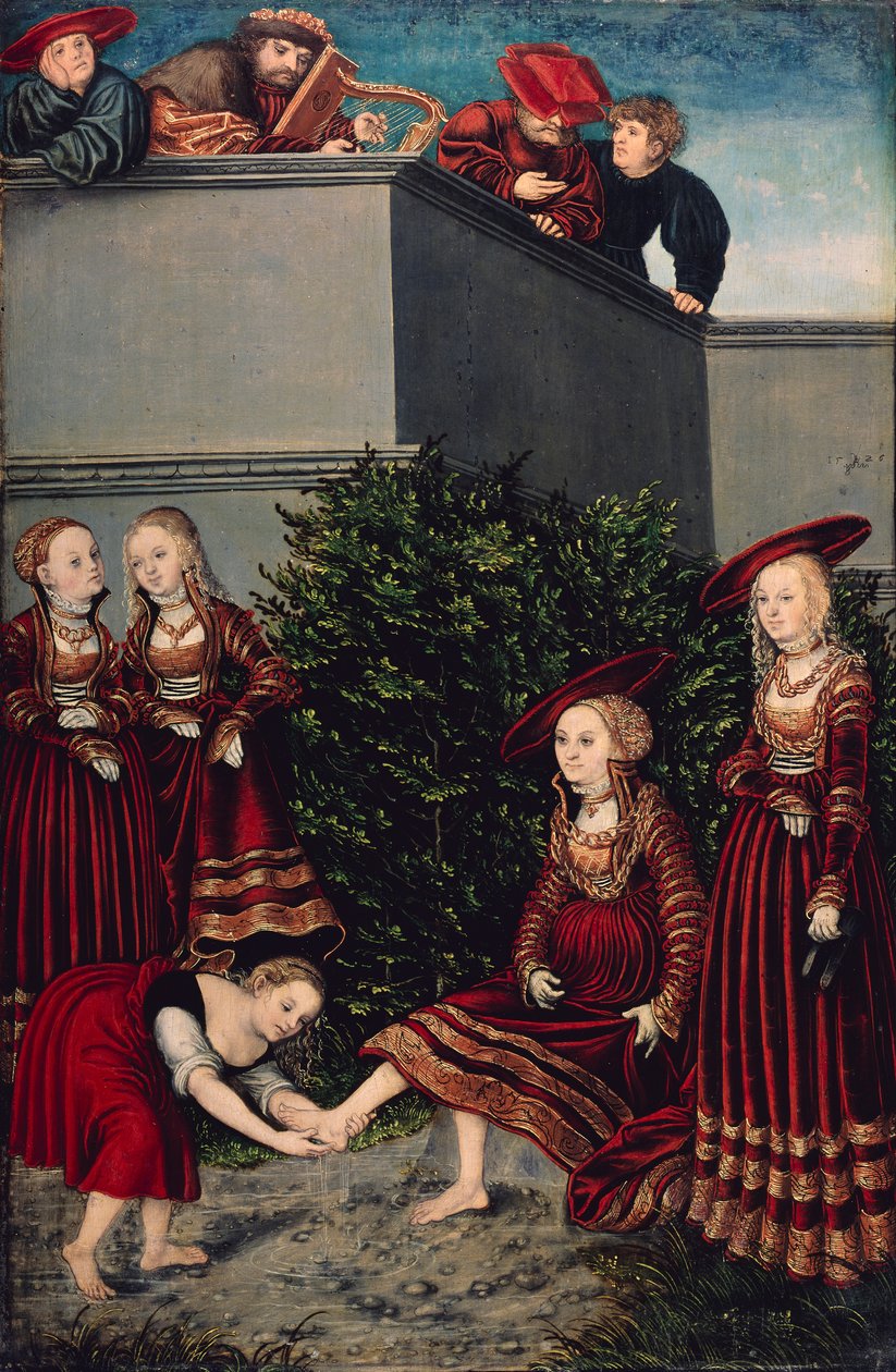 David a Betsabé od Lucas Cranach the Elder