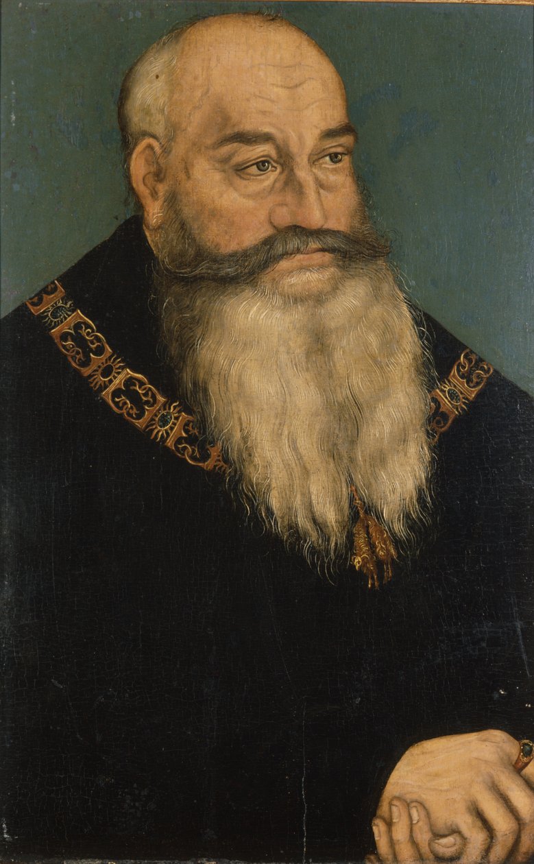 Jiří vousatý od Lucas Cranach the Elder