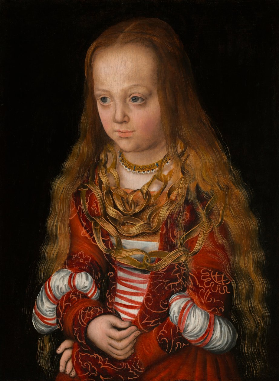 Portrét saské princezny od Lucas Cranach the Elder
