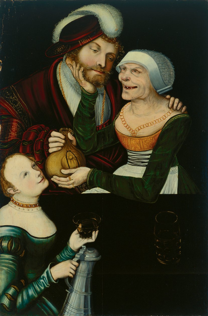 Nerovný pár od Lucas Cranach the Elder
