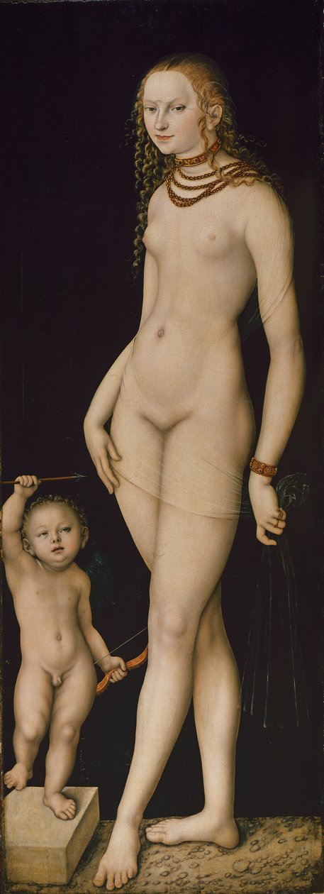 Venuše a Amor od Lucas Cranach the Elder