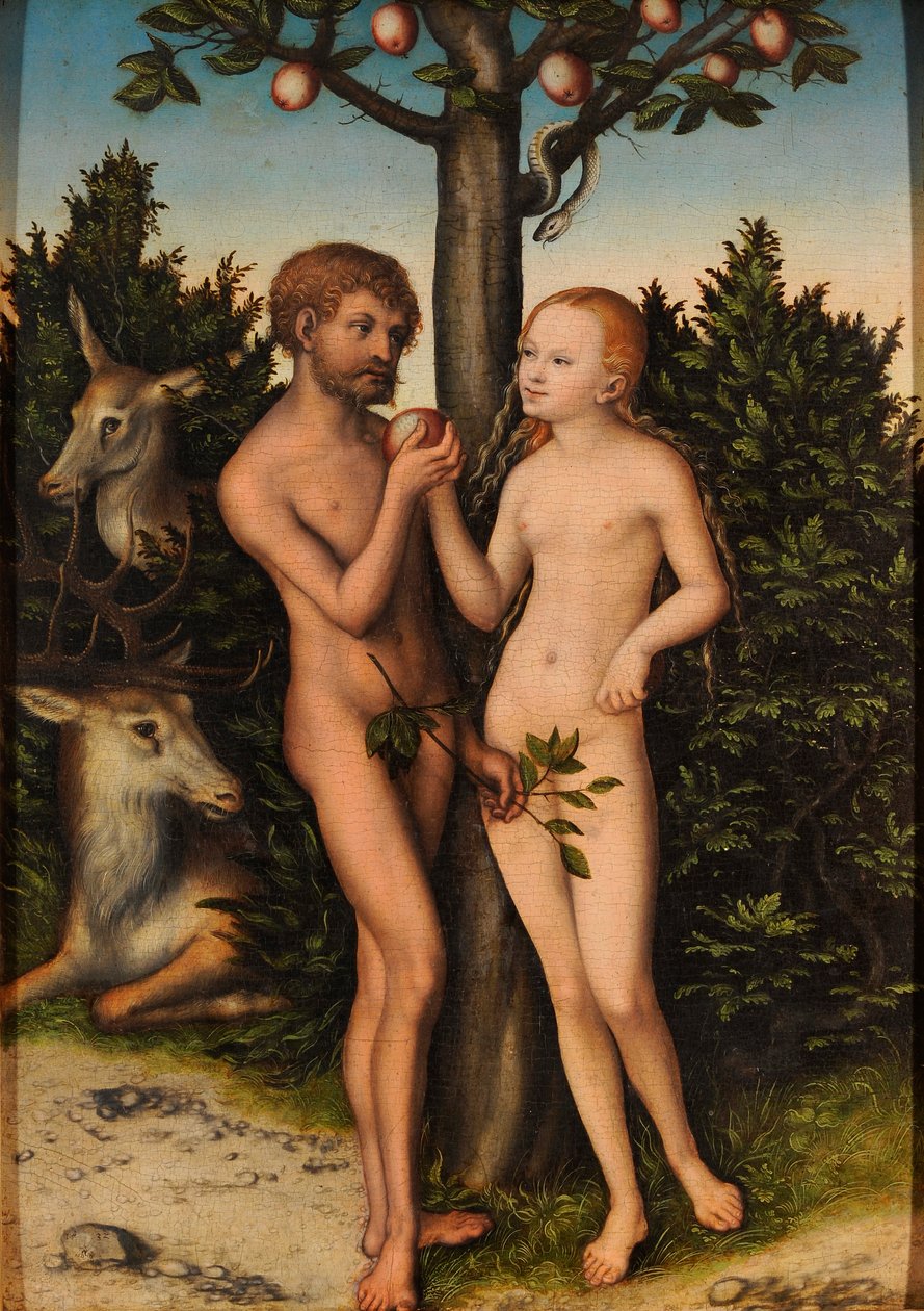 Adam a Eva od Lucas Cranach the Elder