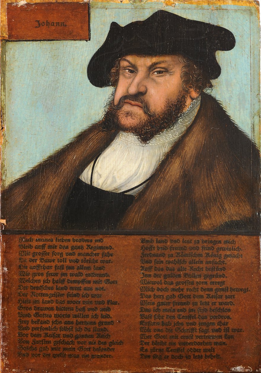Johann the Steadfast, volič Saska od Lucas Cranach the Elder