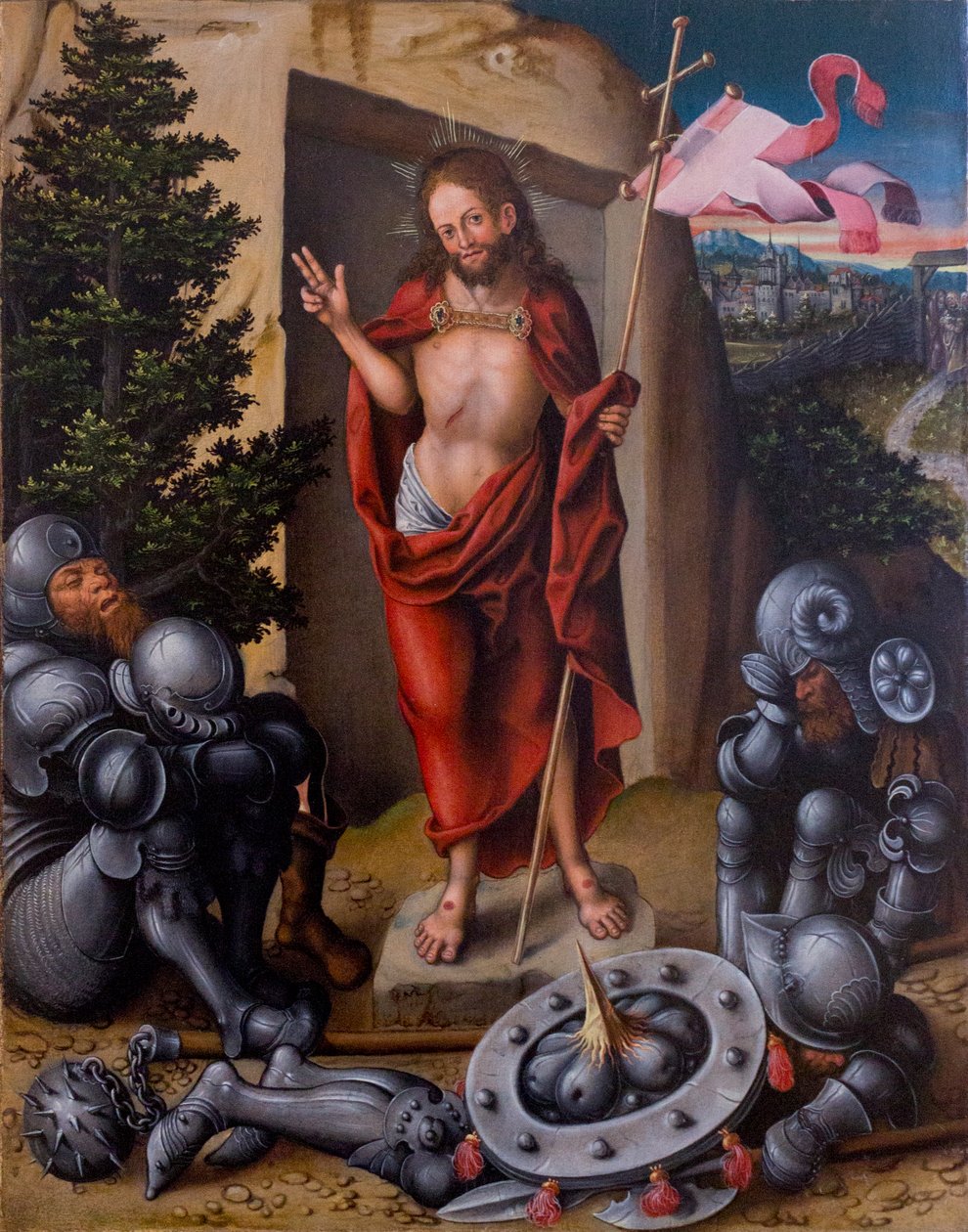 Vzkříšení Krista od Lucas Cranach the Elder