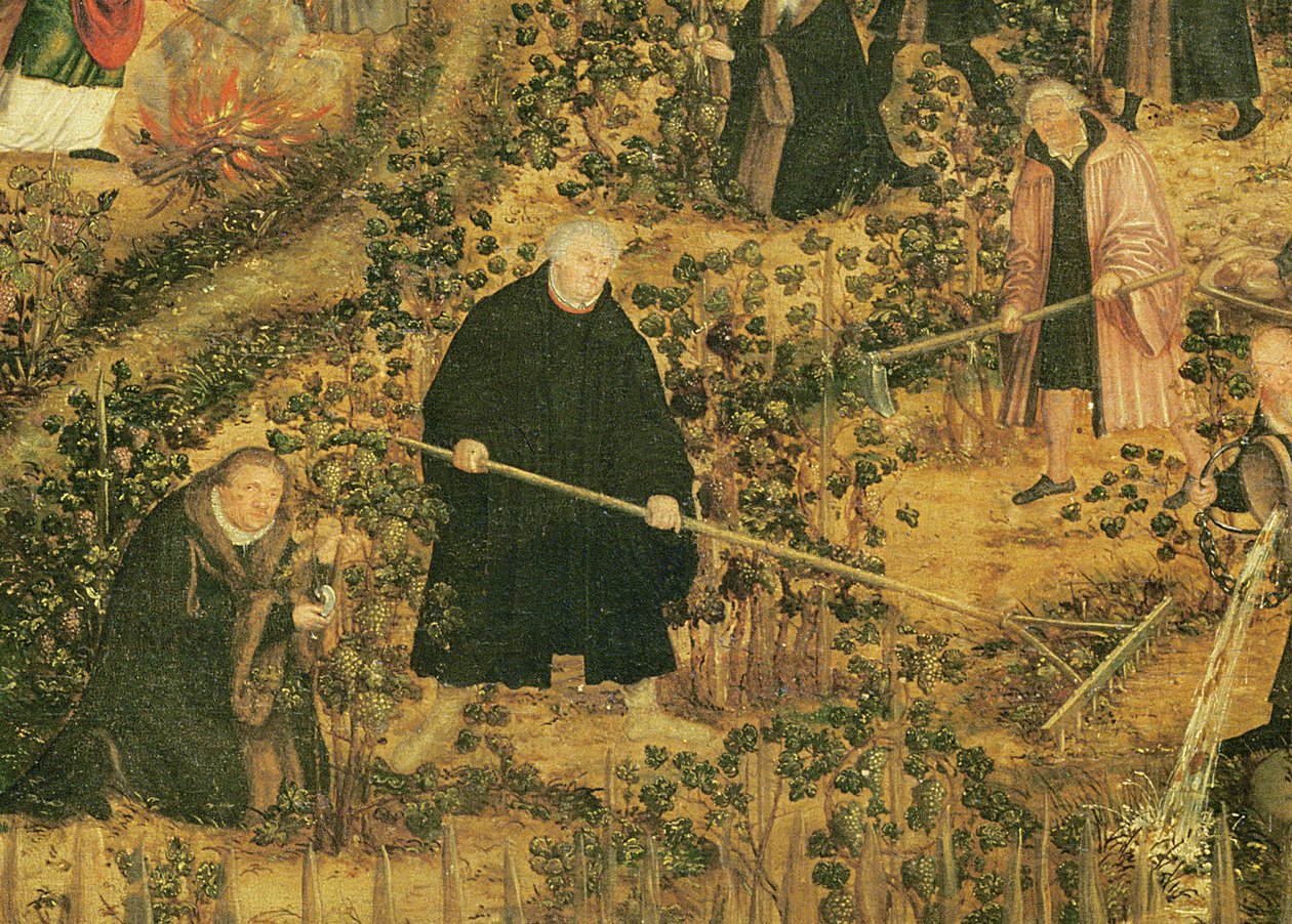 The Vineyard of the Lord, 1569 (detail 330498) od Lucas Cranach the Younger