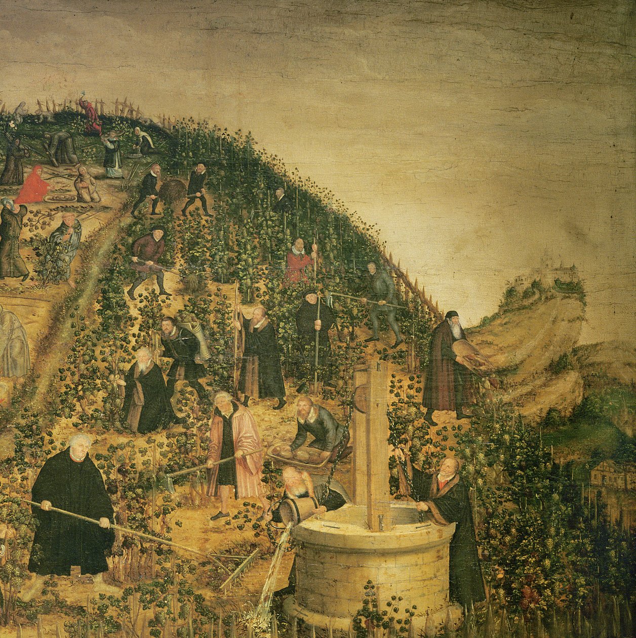 The Vineyard of the Lord, 1569 (detail 330498) od Lucas Cranach the Younger