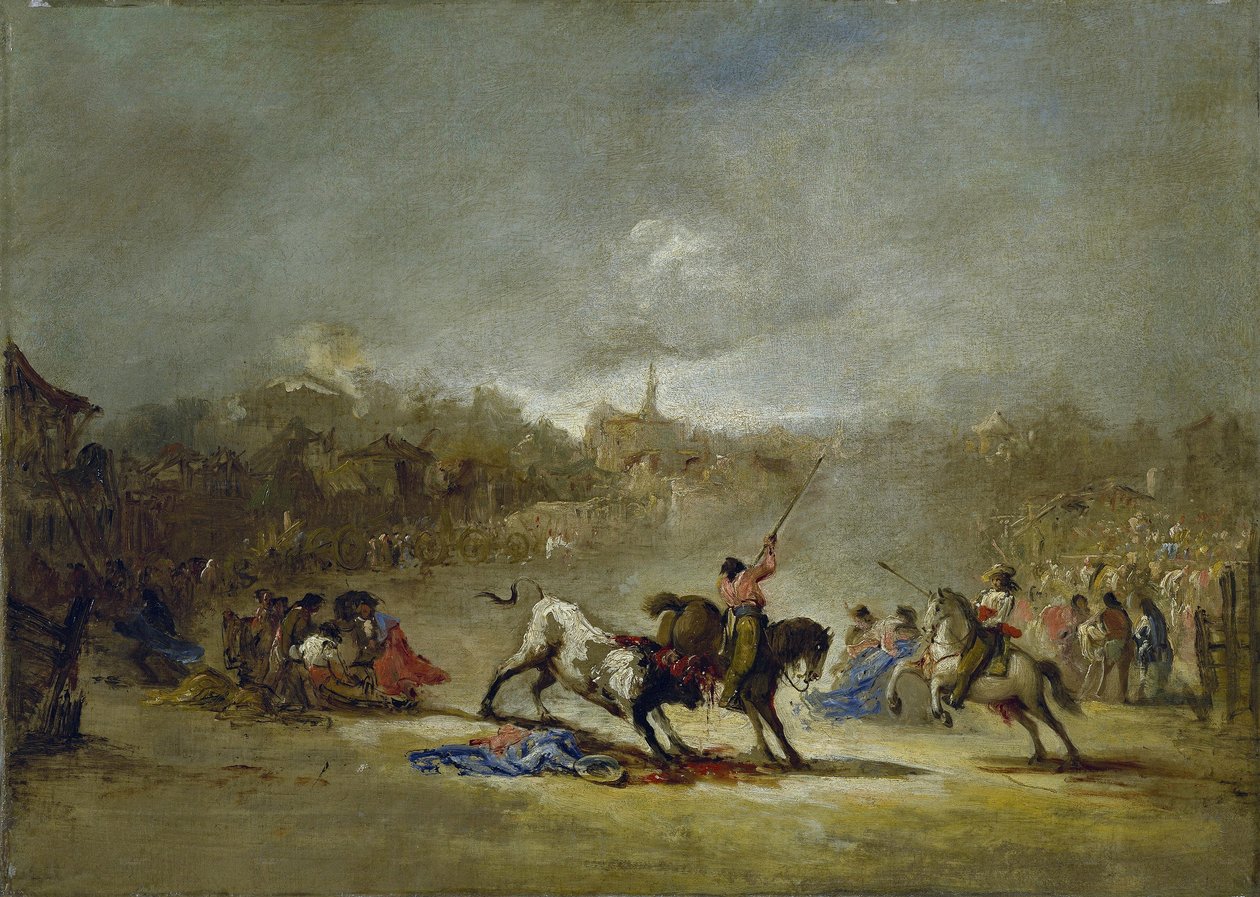Štěstí prutů. Olej na plátně od Eugenio Lucas Velázquez