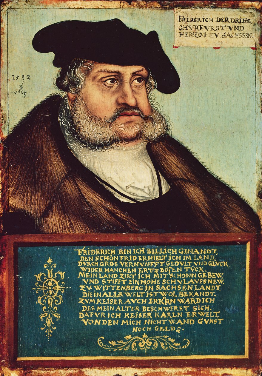 Portrét Fridricha III., saského kurfiřta od Lucas Cranach the Elder
