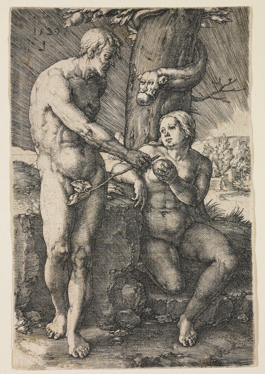 Pád člověka, 1529 od Lucas van Leyden