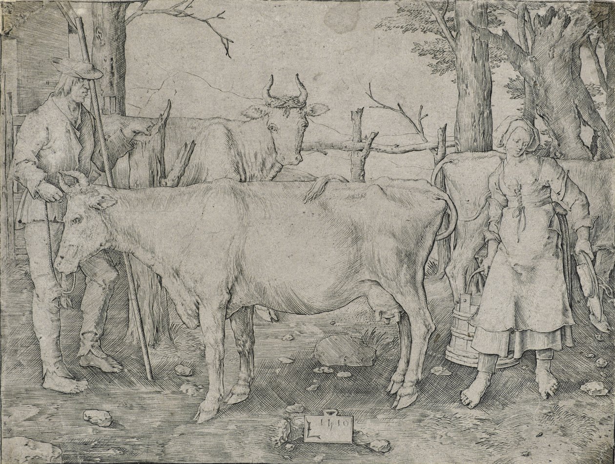 Dojička, 1510 od Lucas van Leyden