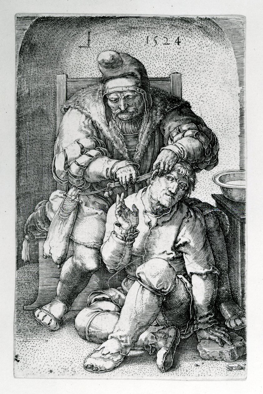 Chirurg, 1524 od Lucas van Leyden