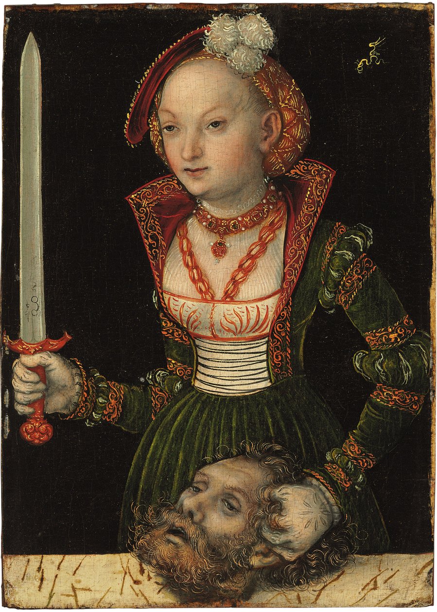 Judith a Holofernes od Lucas Cranach