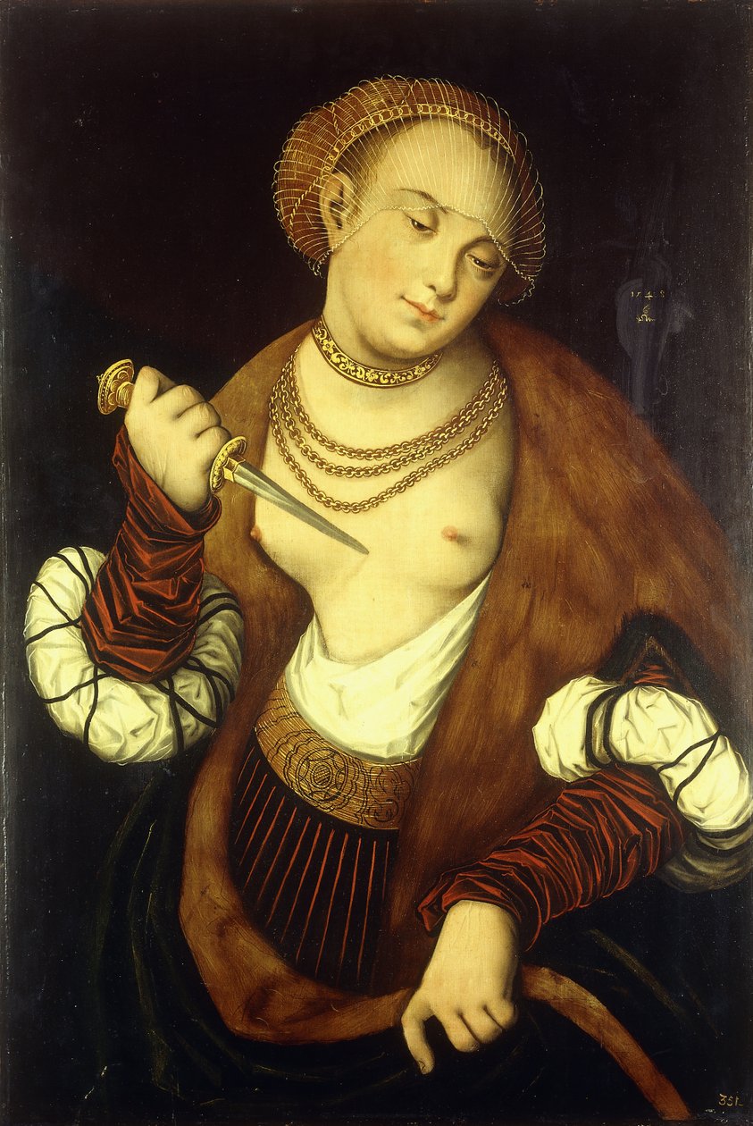 Lukrécie, 1548 od Lucas Cranach