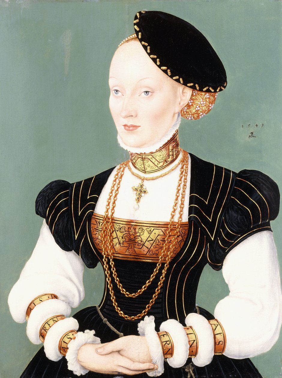 Portrét Anny Dánské od Lucas Cranach