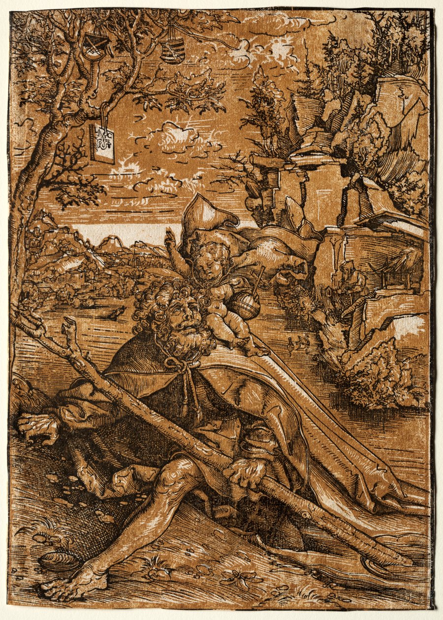 Svatý Kryštof od Lucas Cranach