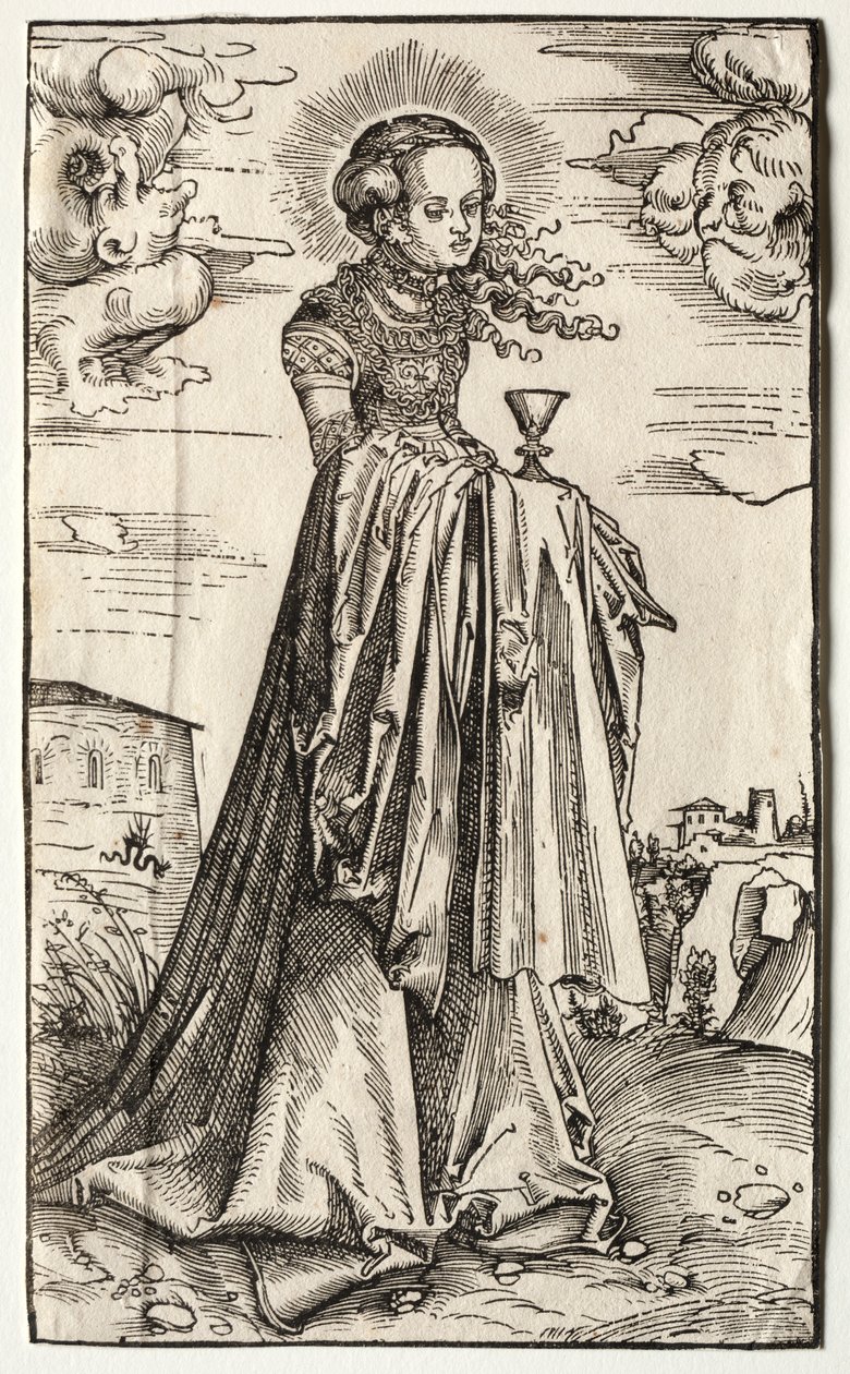 Svatá Barbora od Lucas Cranach