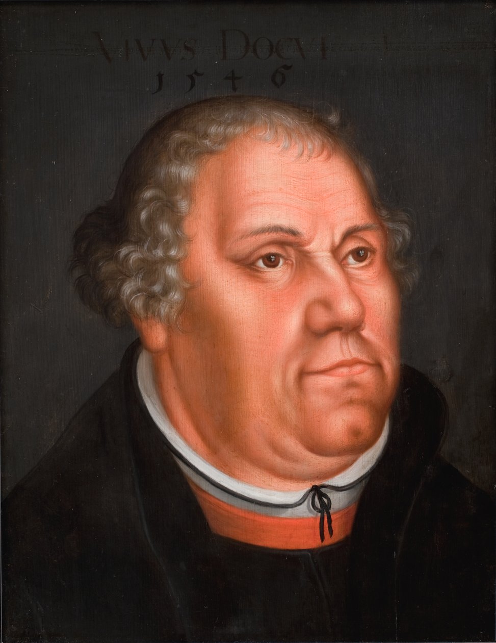 Portrét Martina Luthera (1483-1546) od Lucas Cranach d.Y.