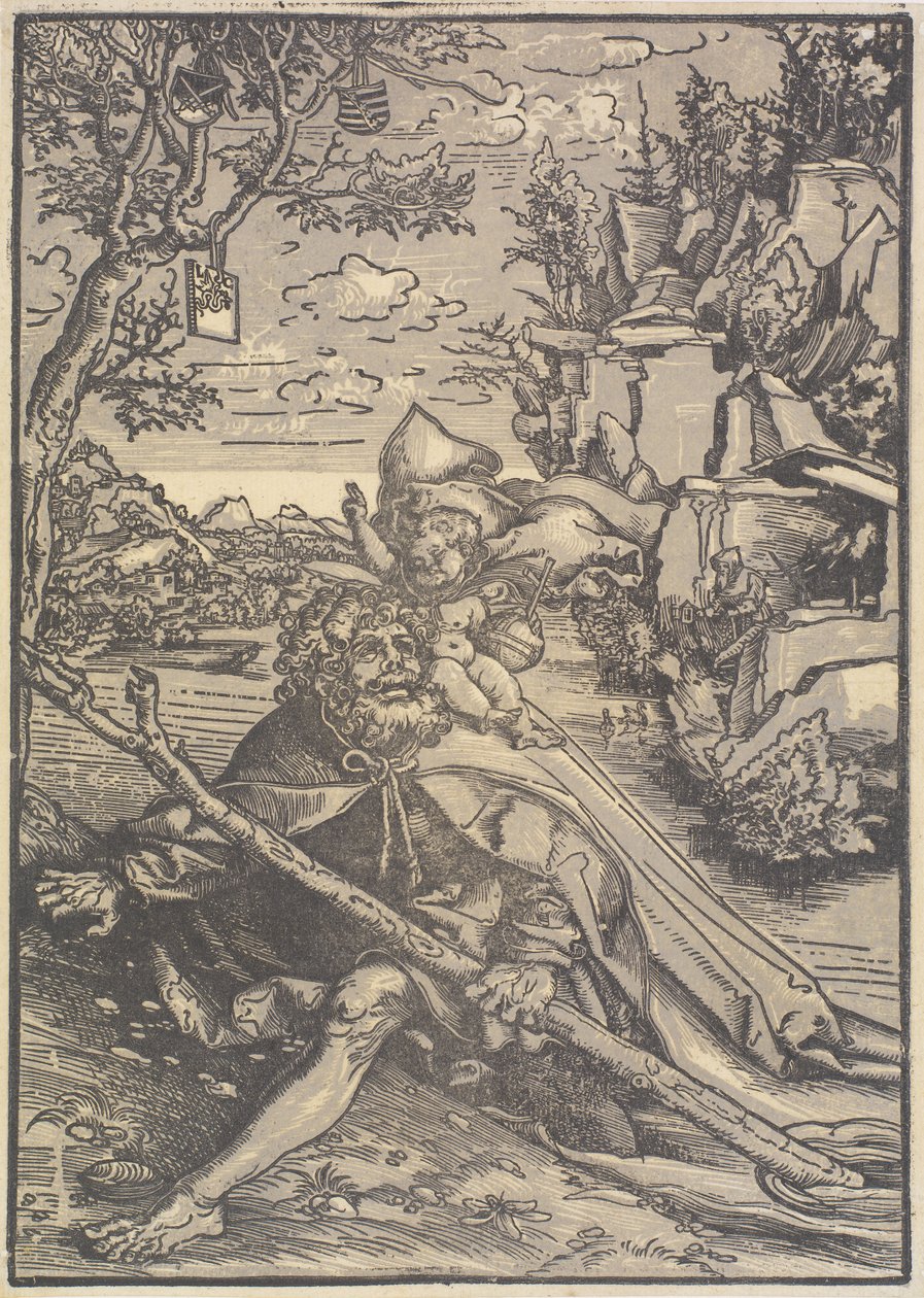 Svatý Kryštof od Lucas Cranach d.Æ.