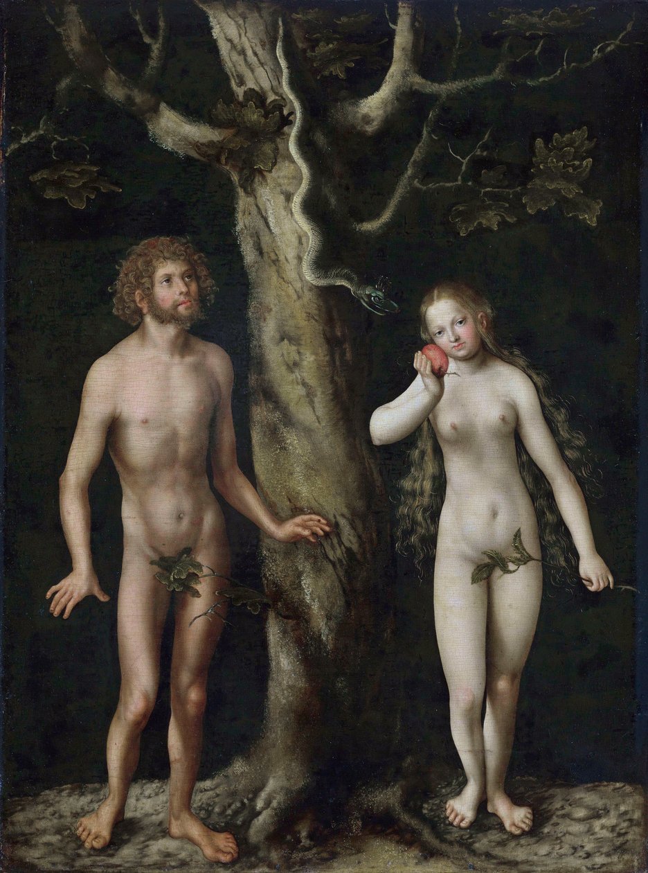 Adam a Eva od Lucas Cranach the Elder
