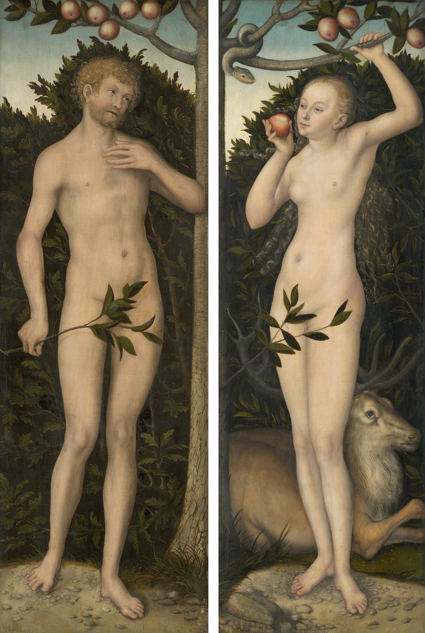 Adam a Eva od Lucas Cranach the Elder