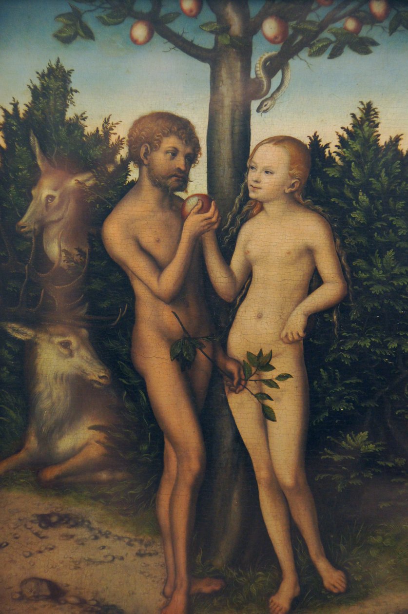Adam a Eva od Lucas Cranach the Elder