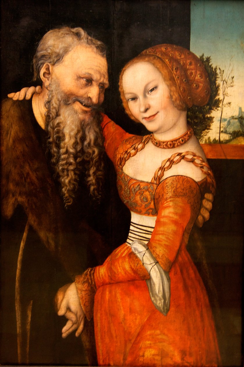Špatně sladěný pár od Lucas Cranach the Elder