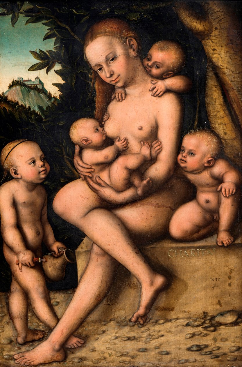 Charita, 1535. od Lucas Cranach the Elder