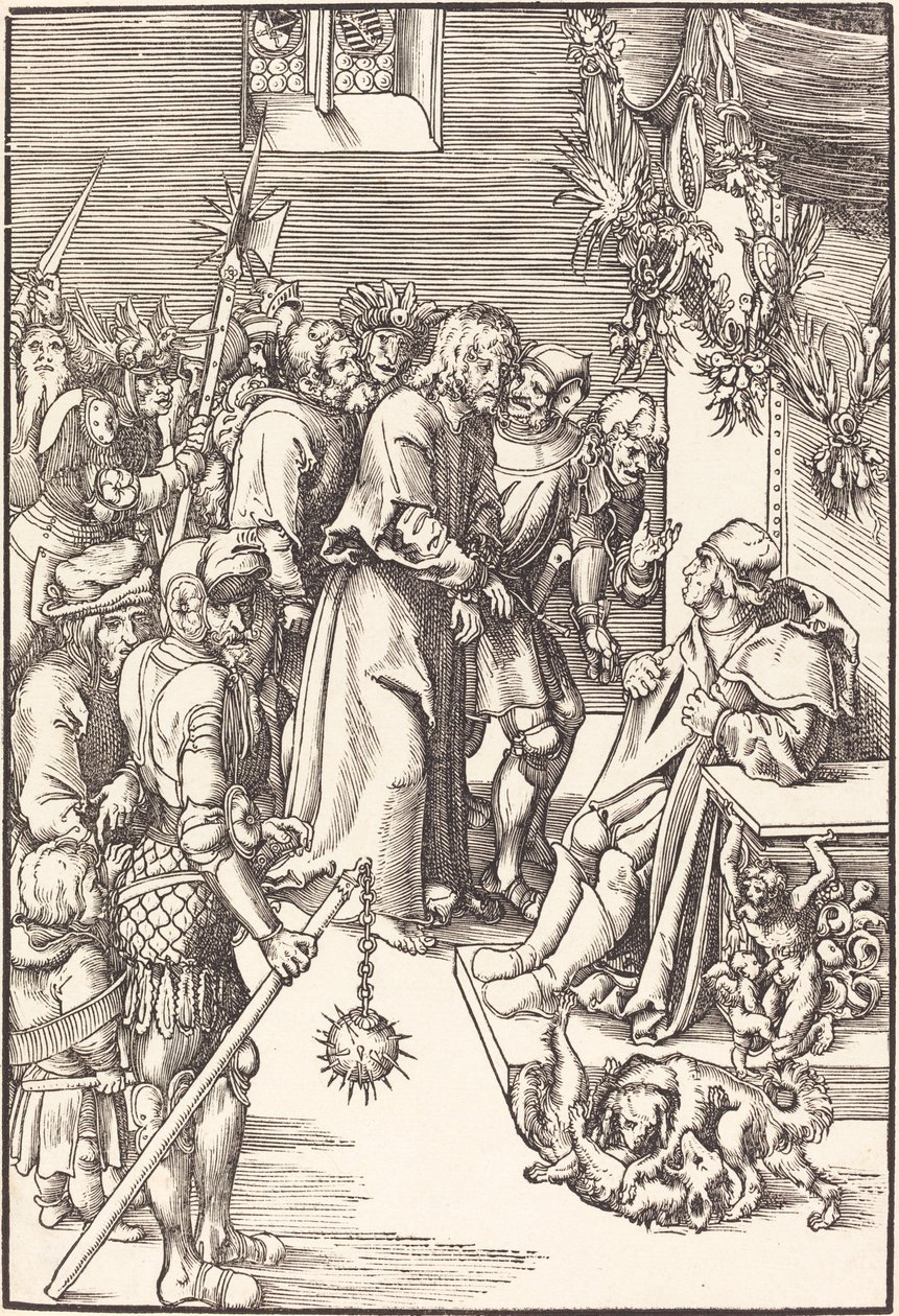 Kristus před Kaifášem od Lucas Cranach the Elder